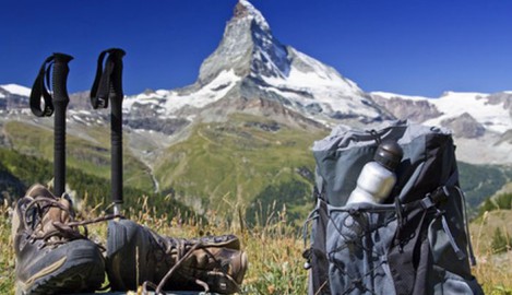 Blick auf das Matterhorn in der Schweiz