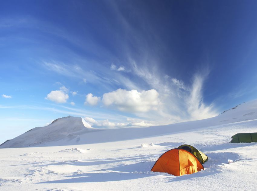 Camping im Winter